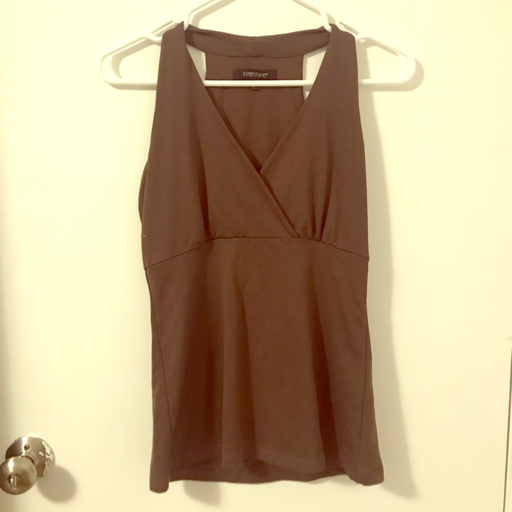 Brown tank top